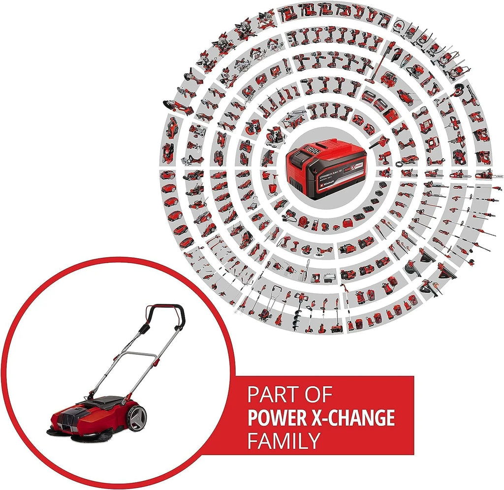 2026 Aspiradora inalámbrica Einhell TE – SW 18/610 Li – Solo Power X – Change (18 V, Li – Ion, depósito de suciedad de 20 L, ancho de trabajo de 61 cm, posición de estacionamiento, manillar ajustable, borde extraíble, interruptor de