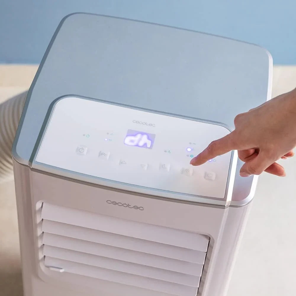 2026 Cecotec Aire Acondicionado Portátil con Mando a Distancia ForceClima 7100. 7000 BTU, Bajo Consumo, Pantalla LED, 4 Modos, 2 Velocidades, Cobertura 15 – 20m2