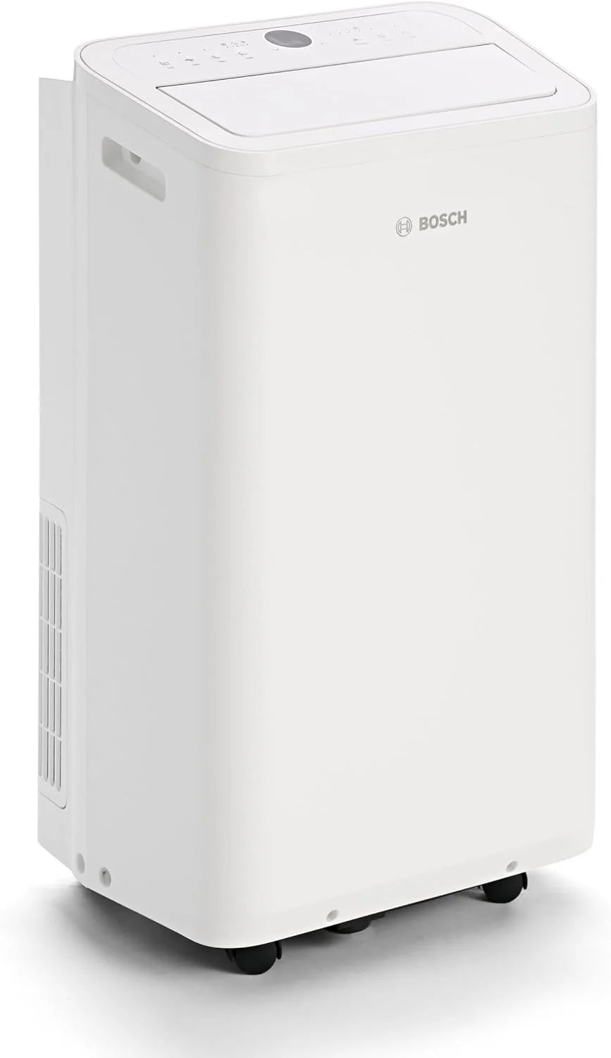 Aire acondicionado portátil Bosch Cool 4000 (modelo 2026) – 3 en 1: Aire acondicionado, deshumidificador y ventilador – 2,6 kW para habitaciones de hasta 35 m² – Con modo automático, modo silencioso y modo reposo.