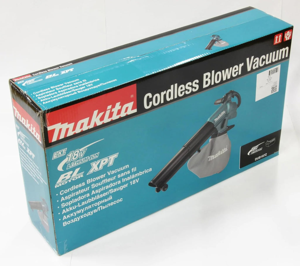 Soplador/aspirador de hojas inalámbrico Makita DUB187Z de 18 V (modelo 2026, sin batería ni cargador)