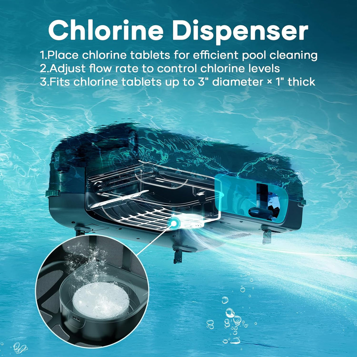2026 Solar Pool Skimmer with App Support, 24/7 Cleaning, Dual Charging Modes, Smart Obstacle Avoidance, Ideal for All Swimming Pool Types