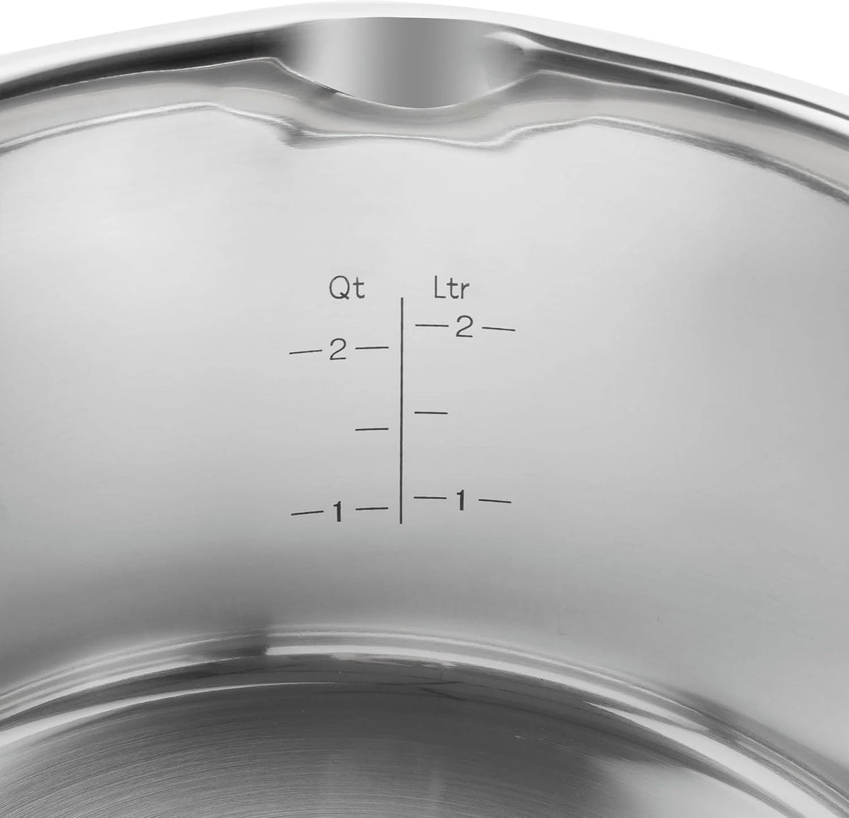 Juego de utensilios de cocina ZWILLING Simplify de 5 piezas, modelo 2026, con boquilla para verter, asas que se mantienen frías, apto para inducción, acero inoxidable, color plata.