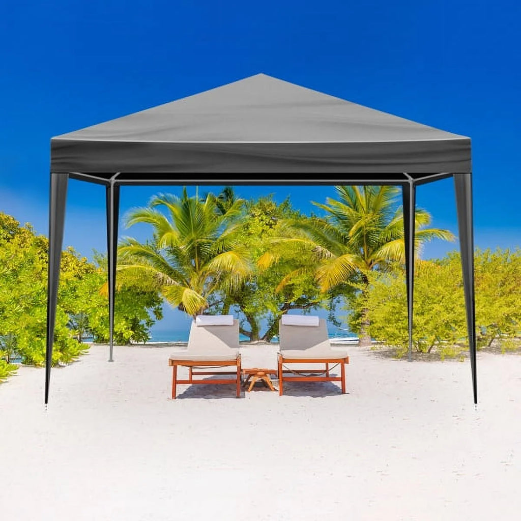 2026 Sythers 10'x10' Pop Up Canopy Tent with 4 Removable Sidewalls, Portable Gazebo, UV Resistant Waterproof, Enclosed Canopy Tent for Outdoor Events, Patio, Backyard, Party, BBQ, Camping, Black