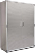 2026 Seville Classics UHD16238 Mega armario, 121,9 x 60,9 x 182,9 cm, soporte de metal con revestimiento en polvo, gris