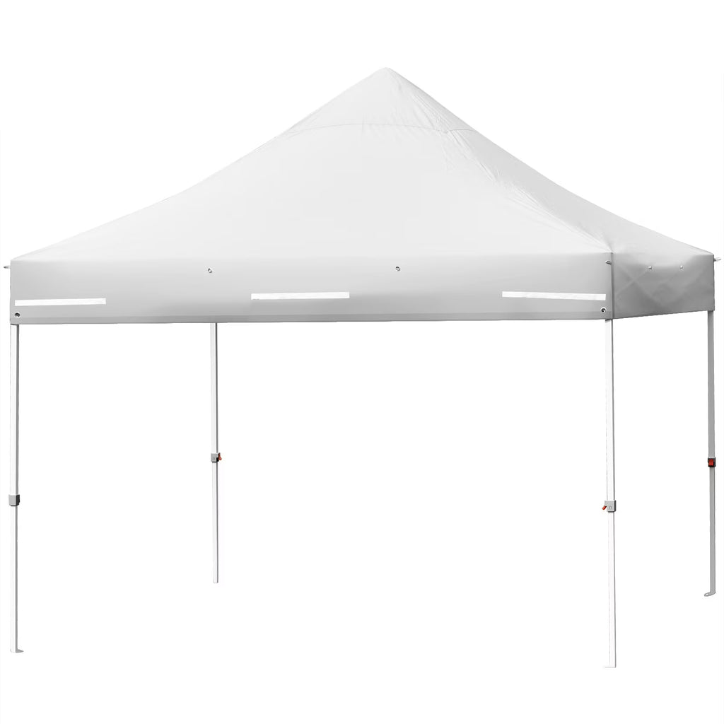 2026 Patiojoy 10x10ft Pop up Tent, 4 Height Adjustment Folding Camping Tent with Awning Blue