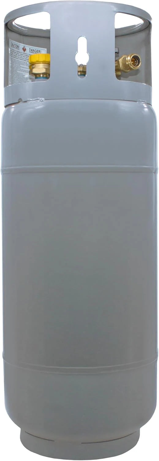 2026 Steel Forklift Propane Tank Cylinder with Built-in Gauge, Gray