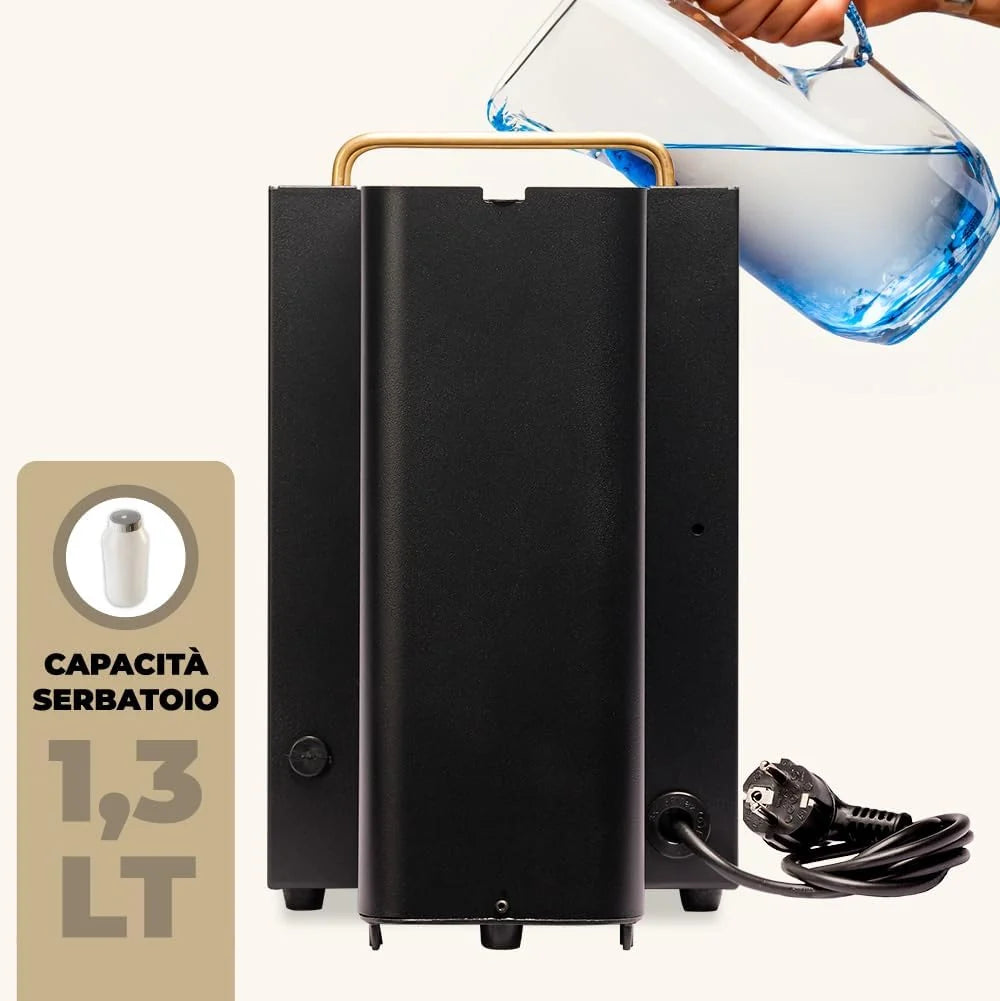 Cafetera Faber PRO Total Deluxe 2026, fabricada en latón, con papel ESE de 44 mm y capacidad de 1,3 litros (blanca).