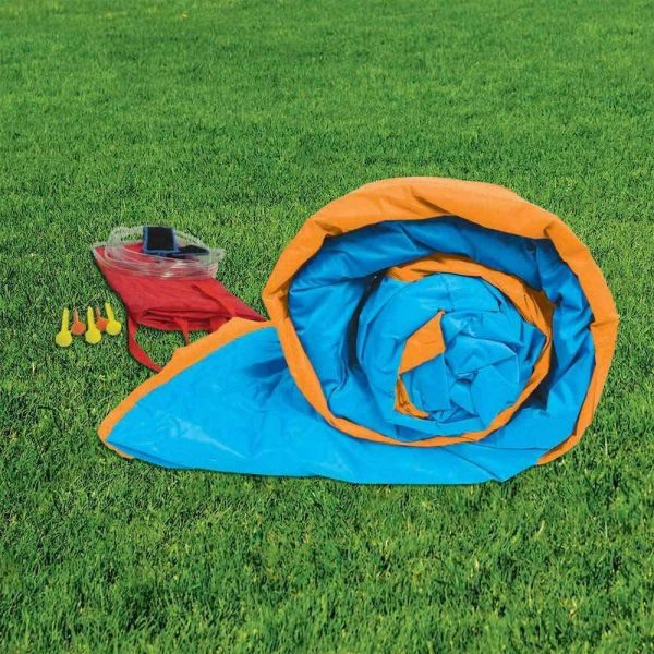 2026 BANZAI Pipeline Twist Kids Inflatable Outdoor Backyard Water Pool Aqua Splash Park and Slides