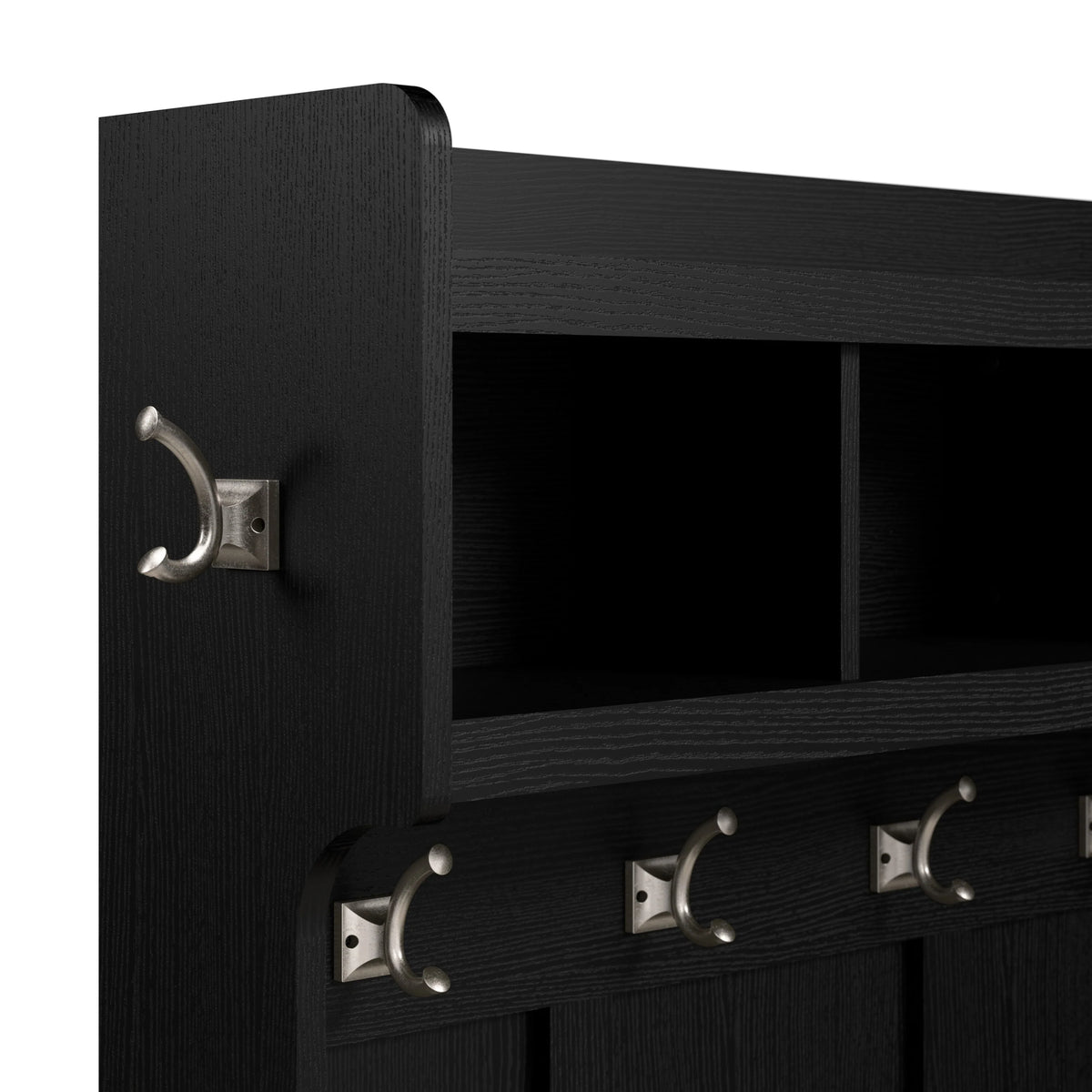 2026 40 Inch Wall Mounted Coat Rack with Shelf, Wooden Entryway Storage and Hanging Organizer