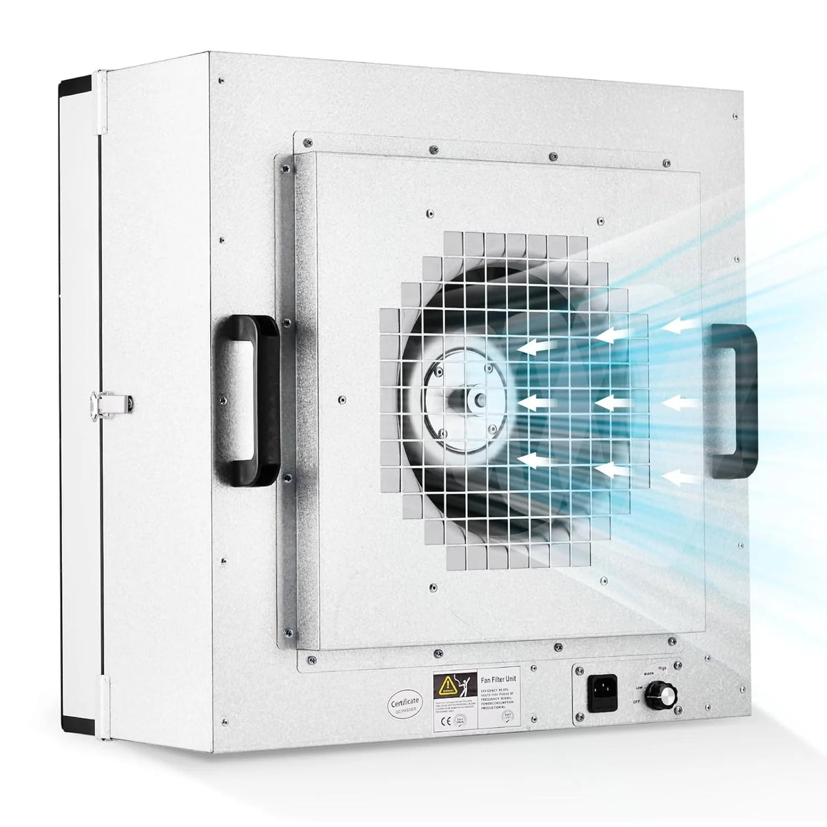 2026 Yjingrui Laminar Flow Hood H 14 Hepa Filter with Safety Locks Class 100 Iso Class 5 Cleanliness Fan Filter Unit 22 6X22 6IN Flow Hood Mycolo
