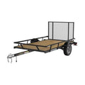 2026 5 ft. x 8 ft. Wood Floor Utility Trailer w Sliding Rail System