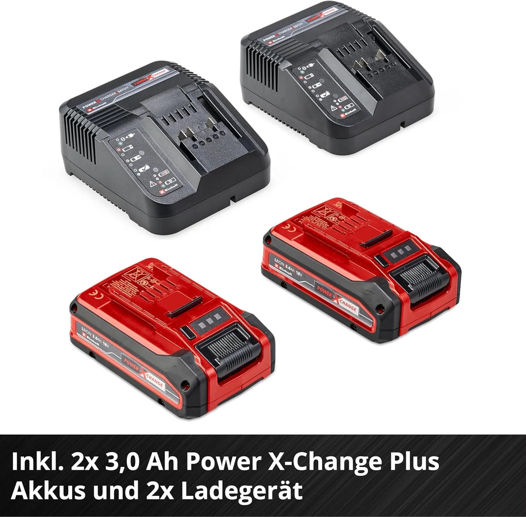 Cortacésped inalámbrico Einhell RASARRO 36/42 Kit Power X – Change 2026 (36 V, ancho de corte de 42 cm, hasta 725 m², sin escobillas, recogedor de césped de 50 L, función de mulching, incluye 2 baterías de 5,2 Ah + 1 cargador doble)