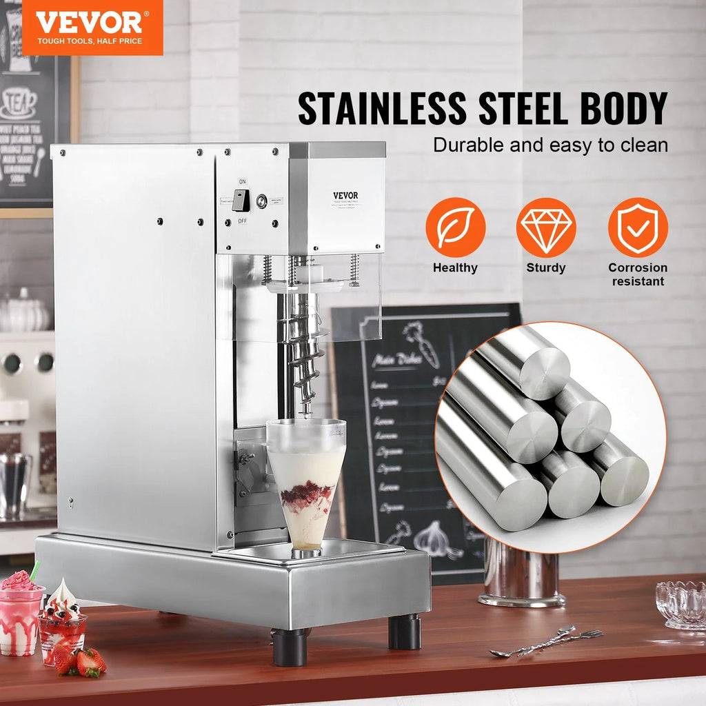 2026 Ice Cream Blender 750W High Speed Mixer 1740 Rpm 304 Stainless Steel New