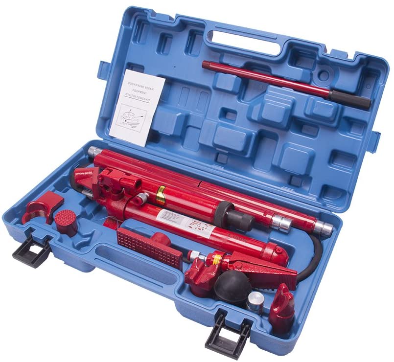 2026 10 Ton Porta Power Hydraulic Jack Repair Kit Auto Shop Air Pump Lift Ram Body Frame Tool Heavy Set