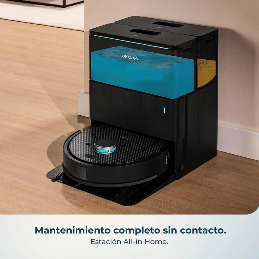 2026 Cecotec Robot Aspirador y Friegasuelos con Base de Autovaciado y App Conga X50 X – Treme. Navegación Láser, Mapeo Interactivo, 15000Pa, Autonomía 240mins, Mopas Elevables, Base con 3 Depósitos