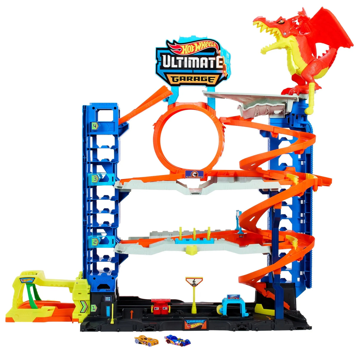 2026 Hot Wheels City Ultimate Garage Playset with 2 Die-Cast Cars, Storage for 50+ Cars Child Age 4-8