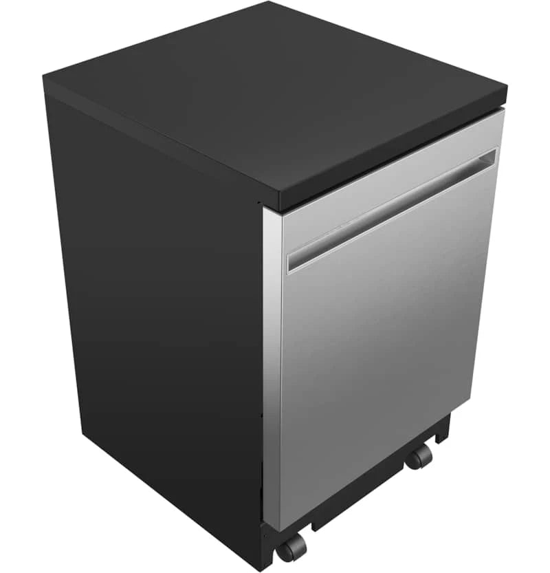 2026 GE 24 Stainless Steel Portable Dishwasher With Sanitize Cycle