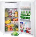 2026 Upstreman Frigorífico con Congelador, Nevera Pequeña 91L Compacta – Mini Frigorífico Blanco, Eficiencia Energética E, Silencioso, Ideal para Dormitorio, Oficina o Cocina Blanco – BR321