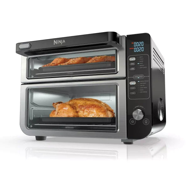 2026 12-in-1 Double Oven with FlexDoor, FlavorSeal Smart Finish, Rapid Top Oven, Convection and Air Fry Bottom Oven DCT401