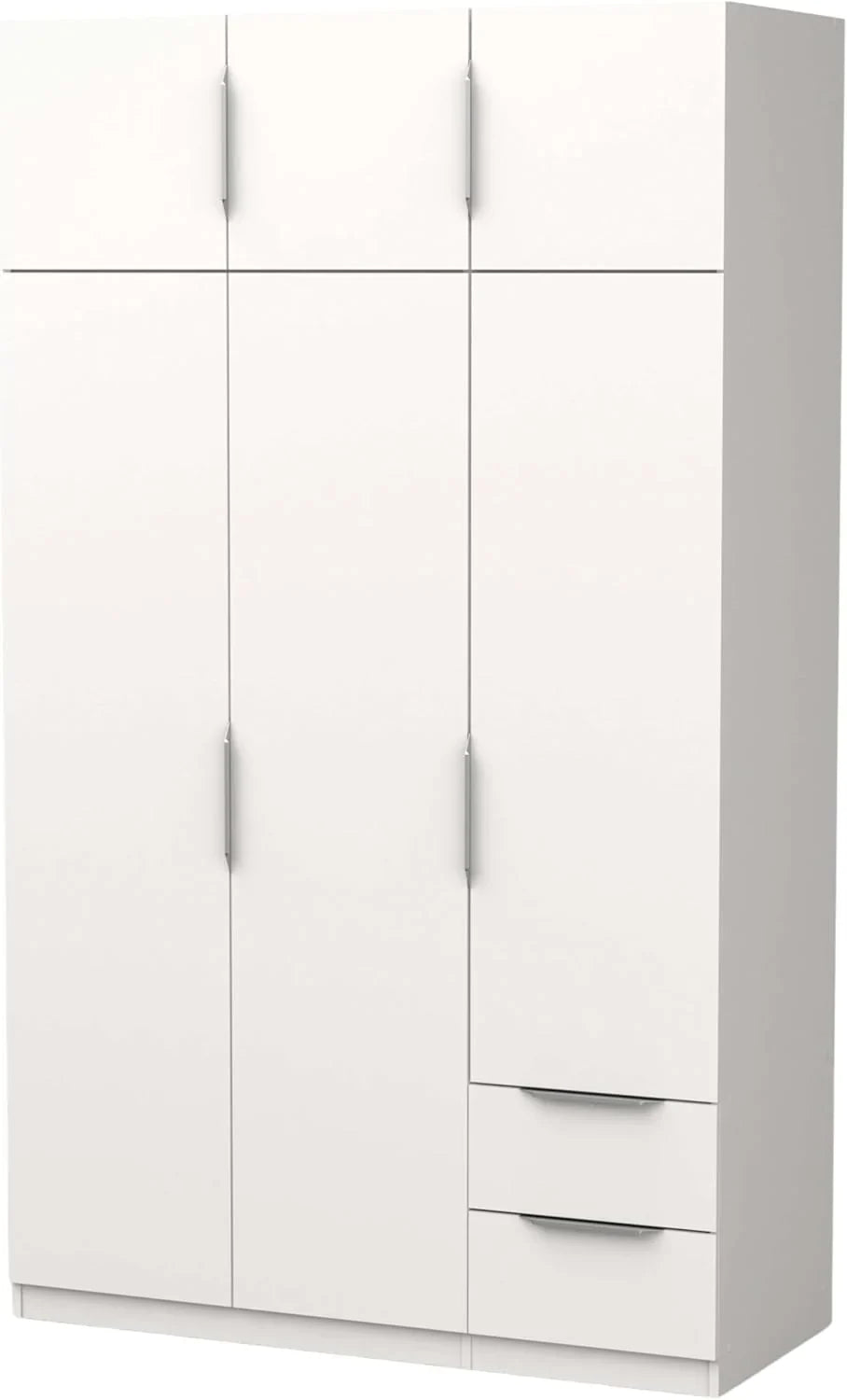 2026 Miroytengo Armario Ghost Grande 6 Puertas y 2 Cajones Color Blanco Mate 203x119 cm
