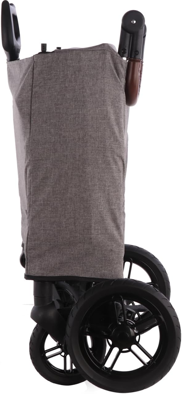 Carrito plegable original FUXTEC FX-CTL900 Premium Gris para niños, ideal para el jardín, la playa o la ciudad, se puede empujar o tirar, soporta hasta 75 kg. 2026