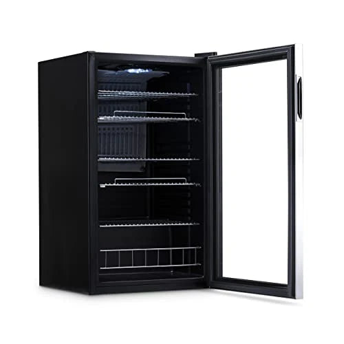 2026 Beverage Refrigerator Cooler | 126 Cans Free Standing with Right Hinge Glass Door