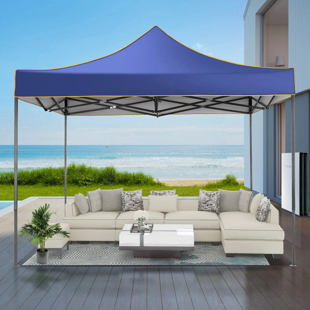 2026 SANOPY 10'x10' Pop up Canopy Tent Anti-UV Waterproof Outdoor Gazebo Instant Party Wedding Backyard Canopy Tent Shade Shelter for Backyard, Patio, Parties,Khaki