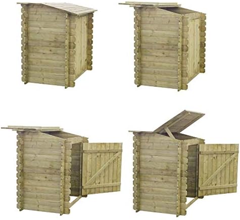 Caseta de herramientas Paradise Pool Pump House de madera de 1,15 m, modelo 2026. Cobertizo de herramientas para jardín, armario de herramientas, almacenamiento universal multiusos.