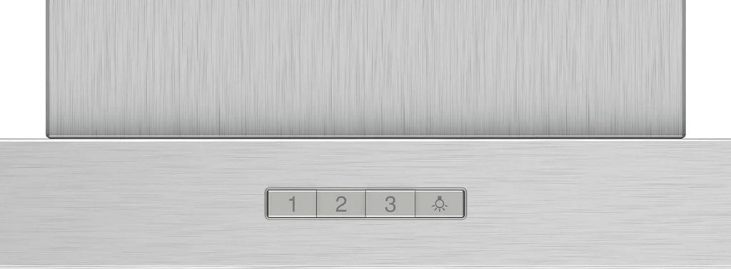 2026 Bosch – Campana Extractora Decorativa de Pared, 90 cm, Serie 2, Control Mecánico, Iluminación LED, Acero Inoxidable, DWB96BC50
