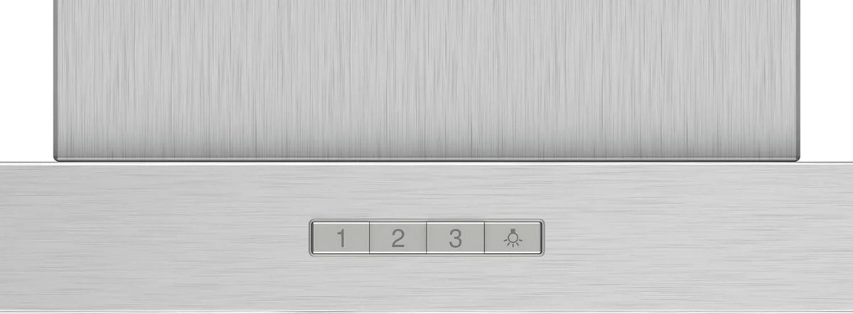 2026 Bosch – Campana Extractora Decorativa de Pared, 90 cm, Serie 2, Control Mecánico, Iluminación LED, Acero Inoxidable, DWB96BC50