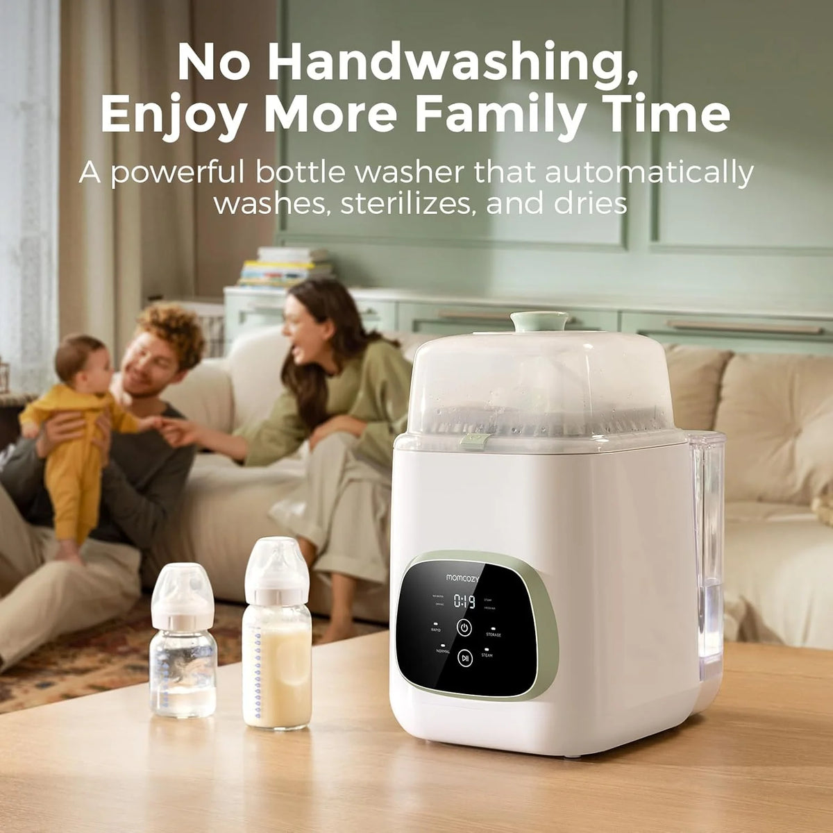 2026 Baby Bottle Washer, Sterilizer & Dryer - All-in-one Cleaning Machine for Bottles, Pump Parts & Baby Essentials