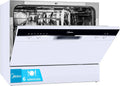 2026 Midea Lavavajillas Pequeño Blanco 55 cm para 6 servicios – Lavavajilla Compacto y Portatil sin Instalación – Lavaplatos con Programa Eco Ahorro, Filtro Antibacterias y Programación Horaria