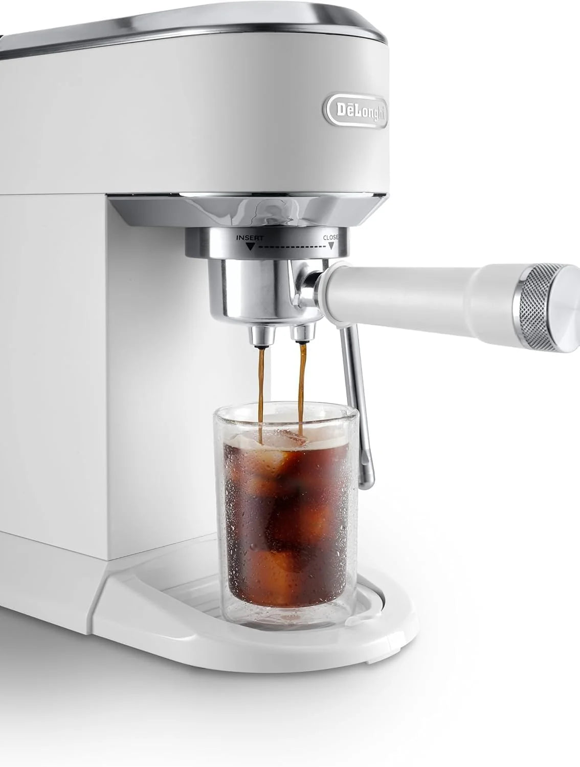 De'Longhi Dedica – Cafetera de Bomba de Acero Inoxidable para Café Molido o Monodosis, Espresso y Capuchino, Depósito de 1.3 Litros, Sistema Antigoteo, Modelo EC685.M, Color Metal 2026