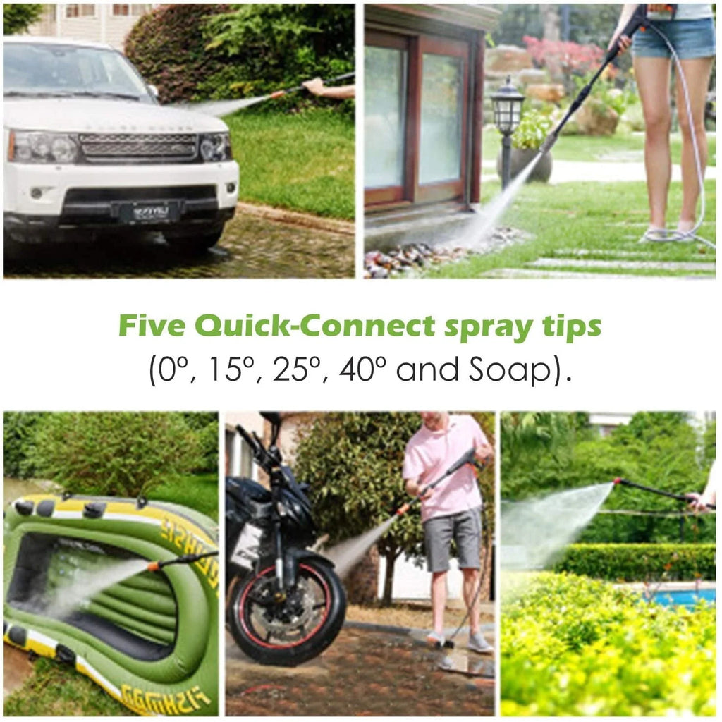 2026 Heavy Duty 2200PSI (Max 3000PSI) Electric High Pressure Washer 1800W 1.7GPM Jet Sprayer, Professional Power Washer Cleaner Machine, w/ Hose Nozzle Gun, Great for Cleaning Cars Trucks