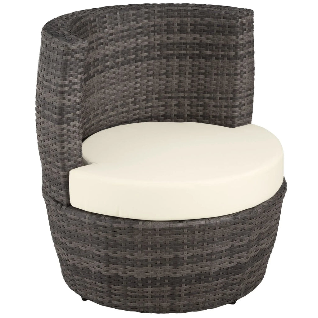 Conjunto De Ratán Y Aluminio Nizza - Gris 2026