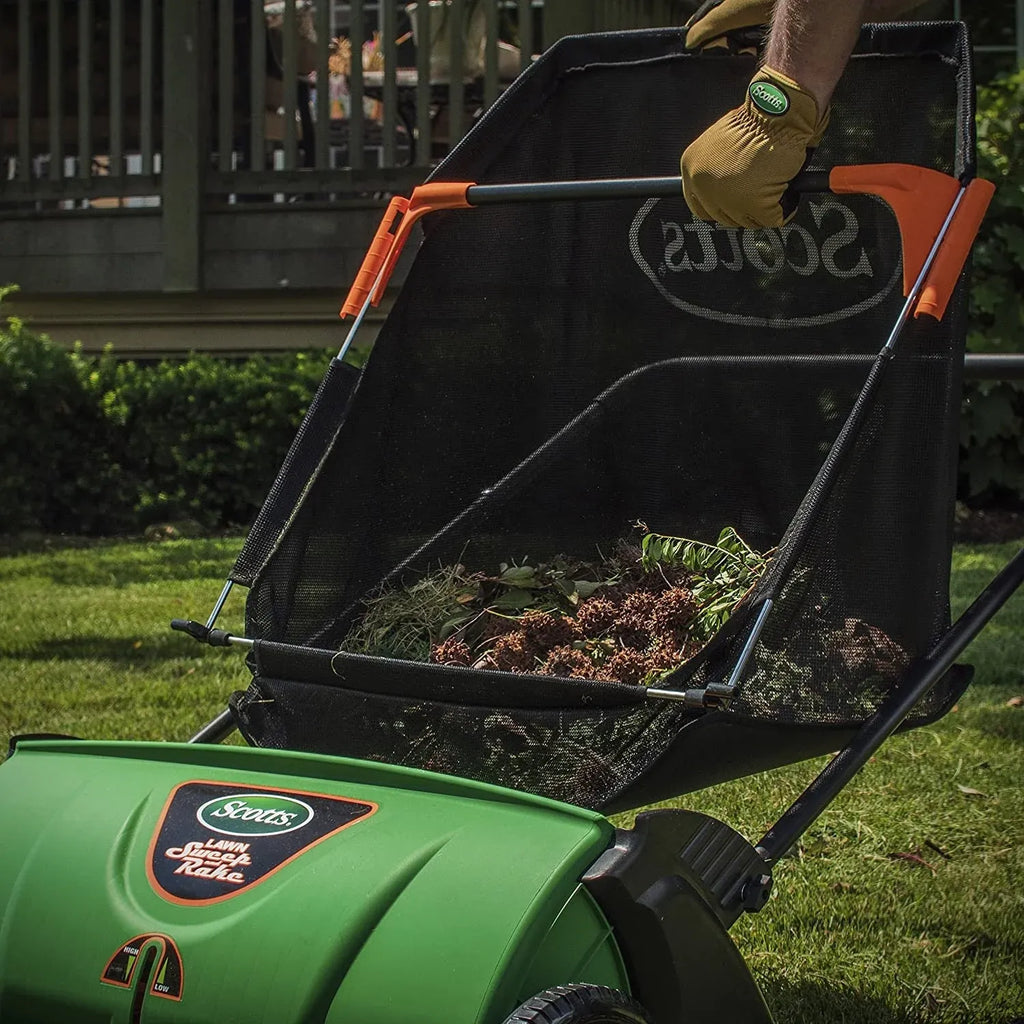 2026 Scotts LSW70026S Push Lawn Sweeper, 26-Inch Sweeping Width, 3.6 Bushel Collection Bag