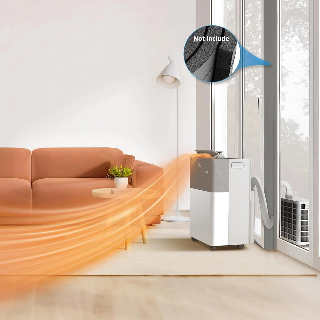 Aire acondicionado Midea Portasplit 2026, bomba de calor portátil, refrigeración A++/calefacción A+, 12000 BTU 3.5kW, para habitaciones de hasta 42 m² / 105 m³, solo 39 dB(A) en modo silencioso.