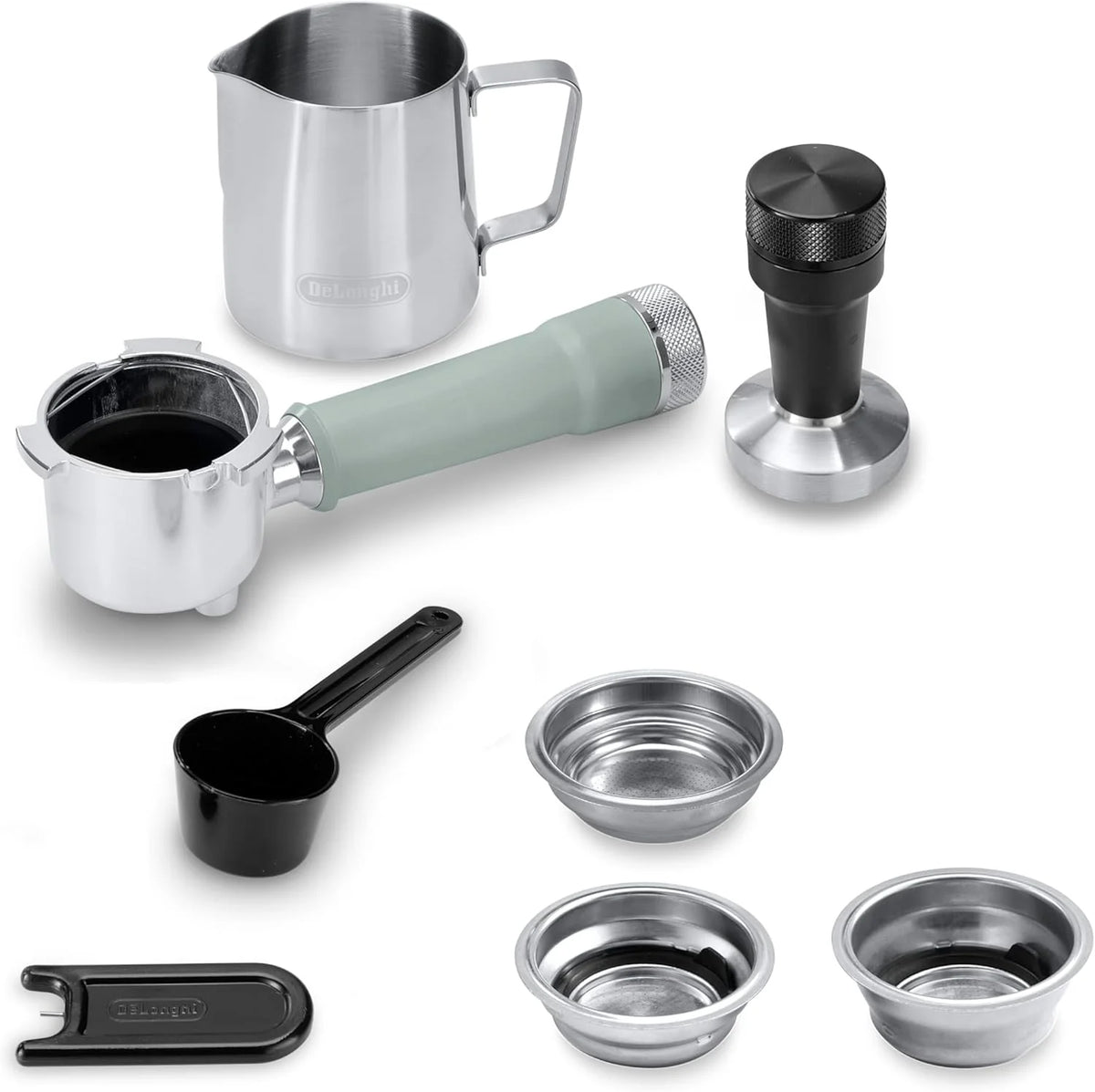 De'Longhi Dedica – Cafetera de Bomba de Acero Inoxidable para Café Molido o Monodosis, Espresso y Capuchino, Depósito de 1.3 Litros, Sistema Antigoteo, Modelo EC685.M, Color Metal 2026