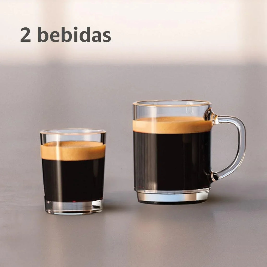 2026 Serie 2200 Cafetera Espresso Automática – 2 Cafés, Pantalla Táctil, Espumador de Leche Clásico, Molinillo Cerámico, Negro Mate (EP2220/10)