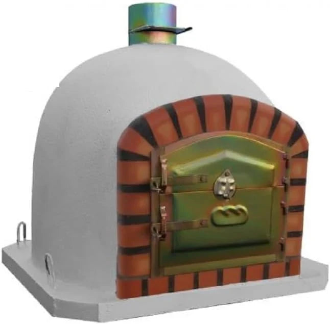 2026 AzJardin – HORNO DE LEÑA MORUNO 100cm – Horno de exterior o interior ideal para asados y pizzas. Puerta hierro zincado. Termómetro instalado en puerta. Fabricado en ladrillo refractario y mortero.