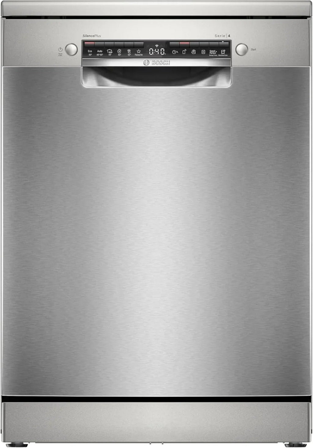 2026 Bosch – Lavavajillas Libre Instalación, 60 cm, Serie 4, Home Connect, Motor EcoSilence, Acero, SMS4EMI06E