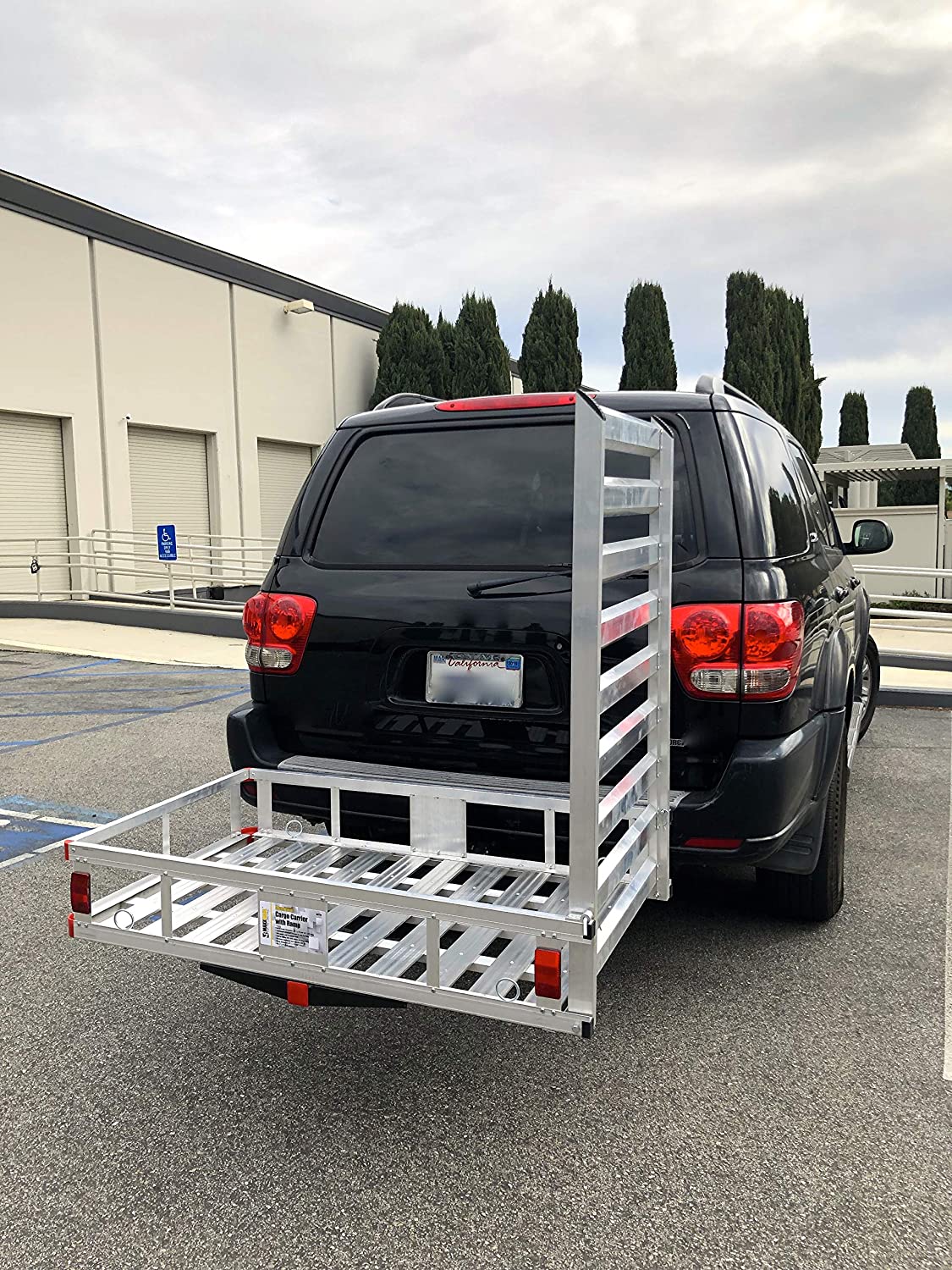 2026 80779 Aluminum Hitch Mount Cargo Carrier with 47′′ Long Ramp, 1 Pack