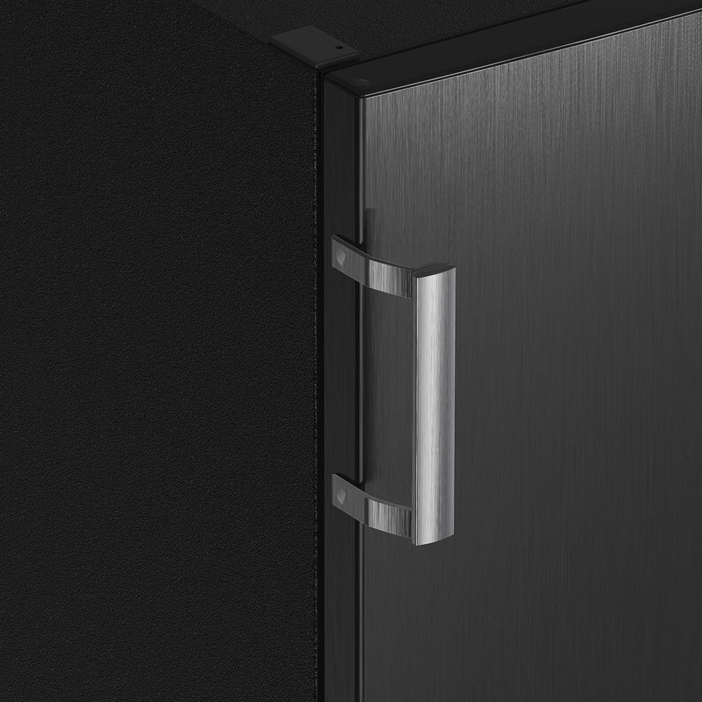 2026 CHiQ Congelador Vertical No frost 166L,FSD166NE4E, Cajones XL, Control de Temperatura Electrónico, Puertas Reversibles, Silencioso, Ice Box, Color Inox Negro, Clase Energética E