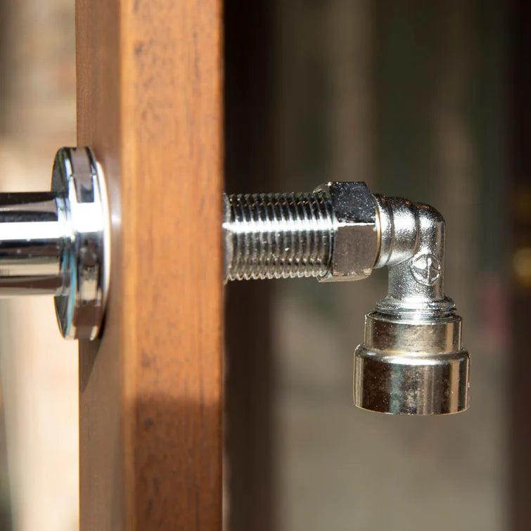2026 94.5" H Stainless Steel Freestanding Outdoor Shower and Duckboard