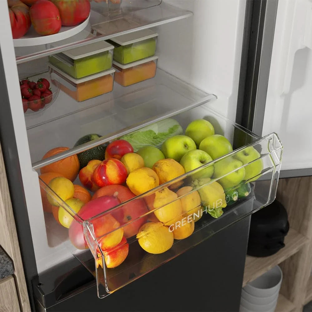 2026 Cecotec Frigorífico Combi 2 Puertas con dispensador de agua Bolero CoolMarket Combi 296 DF WD Dark E. 296L, 60cm de ancho, Funciones FastCooling, FastFreezing y DeFrost, LED interior, Dark Inox
