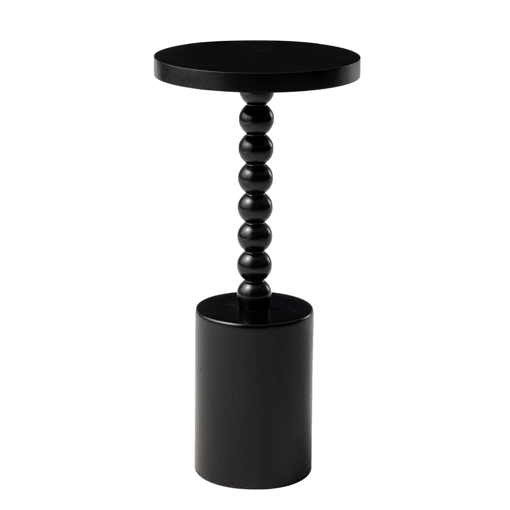 2026 Wood Pedestal End Table, Round Martini Drink Table for Small Spaces, Living Room and Bedroom