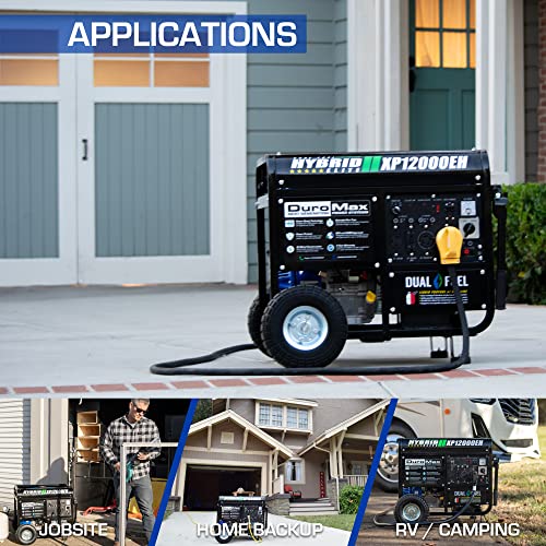 2026 XP12000EH Dual Fuel Generator – 12,000W Gas/Propane, 457cc 4-Stroke Engine, EPA/CARB Compliant