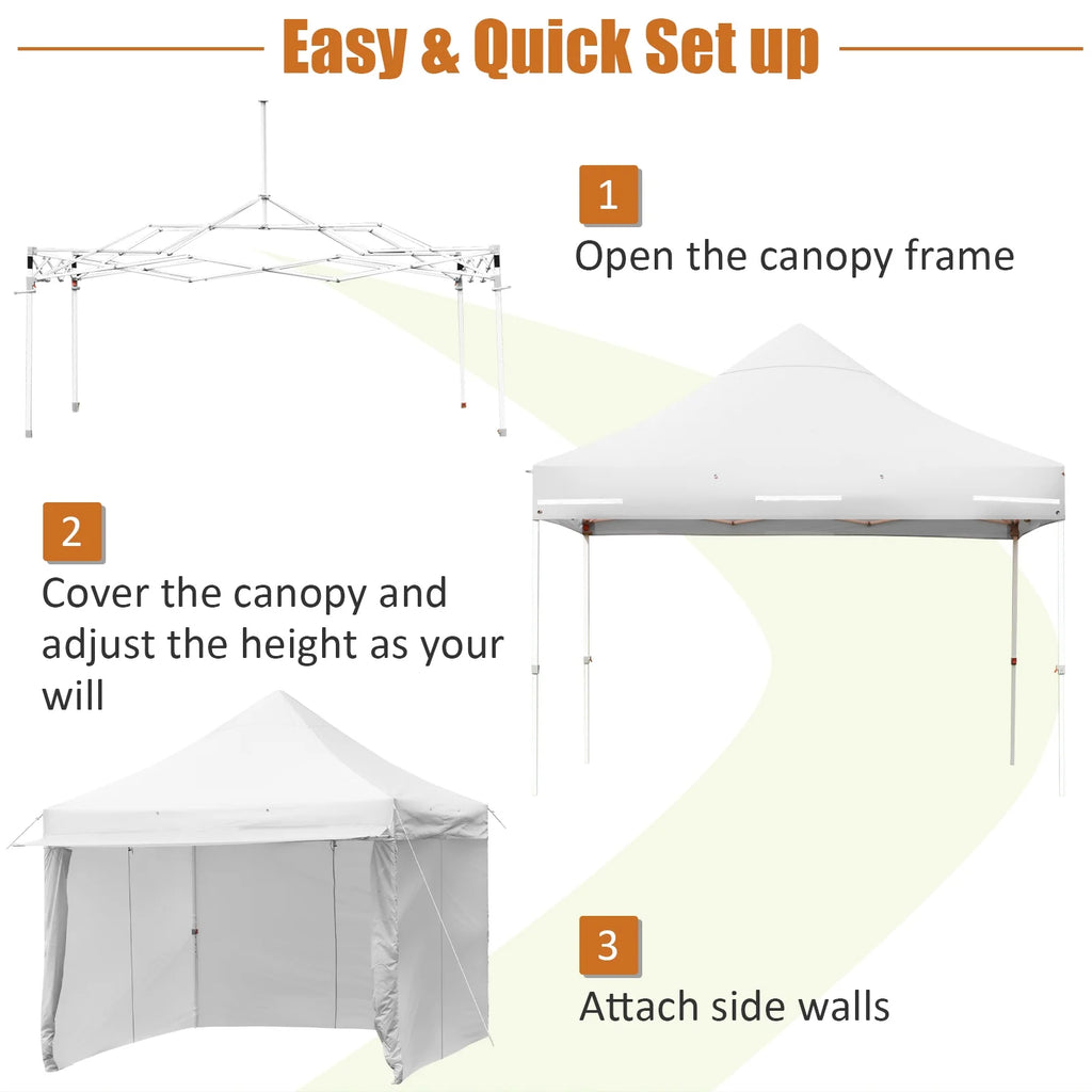2026 Patiojoy 10x10ft Pop up Tent, 4 Height Adjustment Folding Camping Tent with Awning Blue