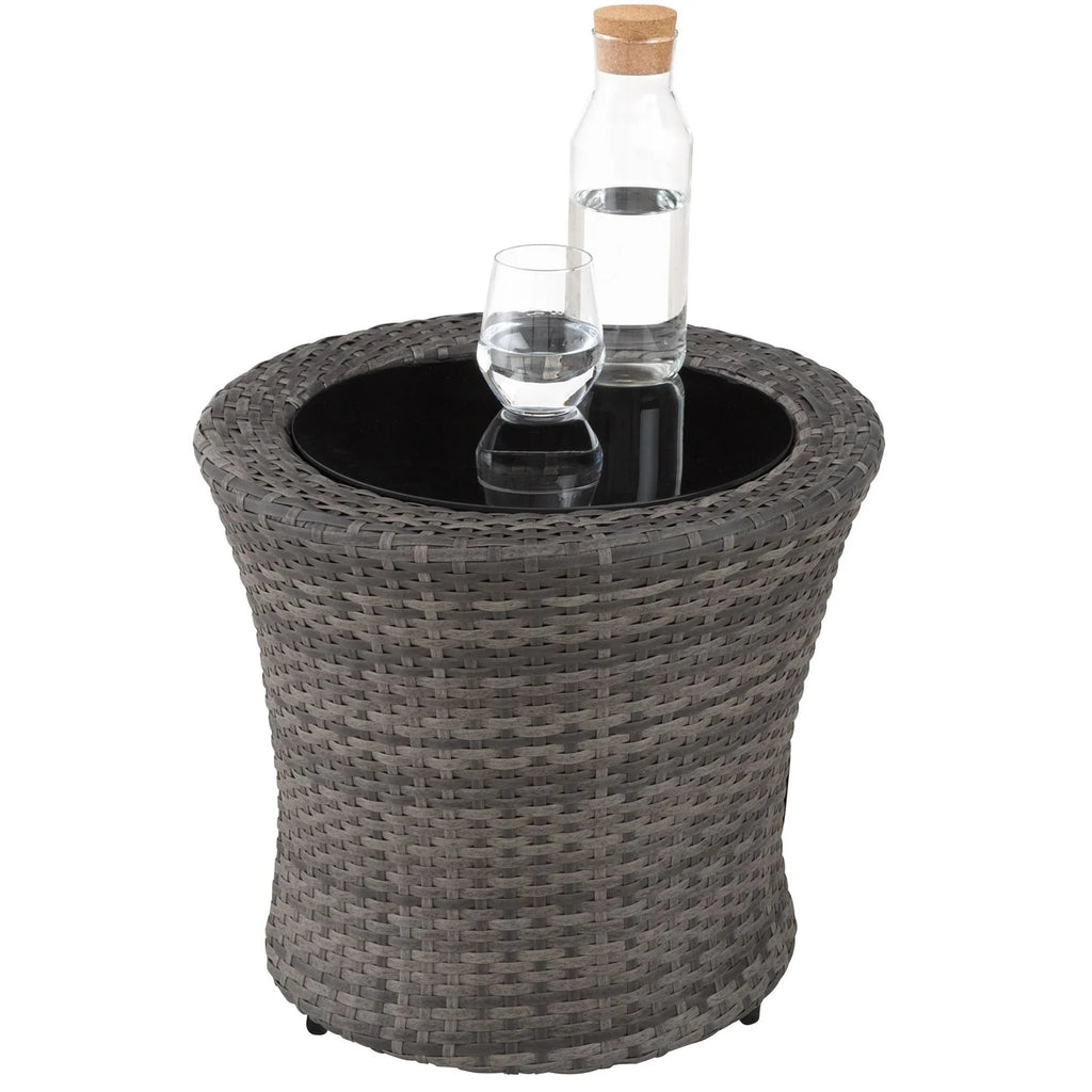 Conjunto De Ratán Y Aluminio Nizza - Gris 2026