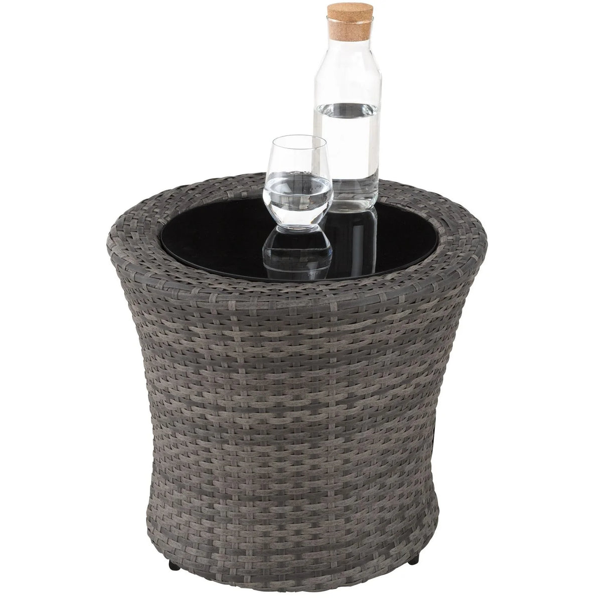 Conjunto De Ratán Y Aluminio Nizza - Gris 2026